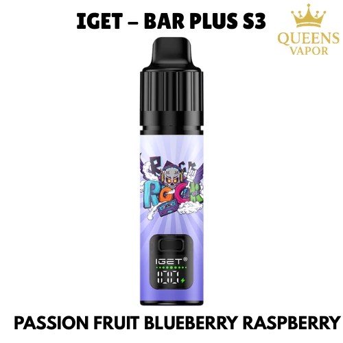 Passion Fruit Blueberry Raspberry – IGET BAR Plus S3