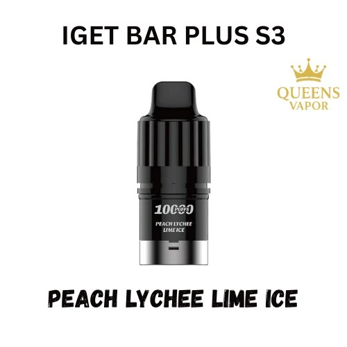 Peach Lychee Lime Ice – IGET BAR Plus S3 – Pod Only