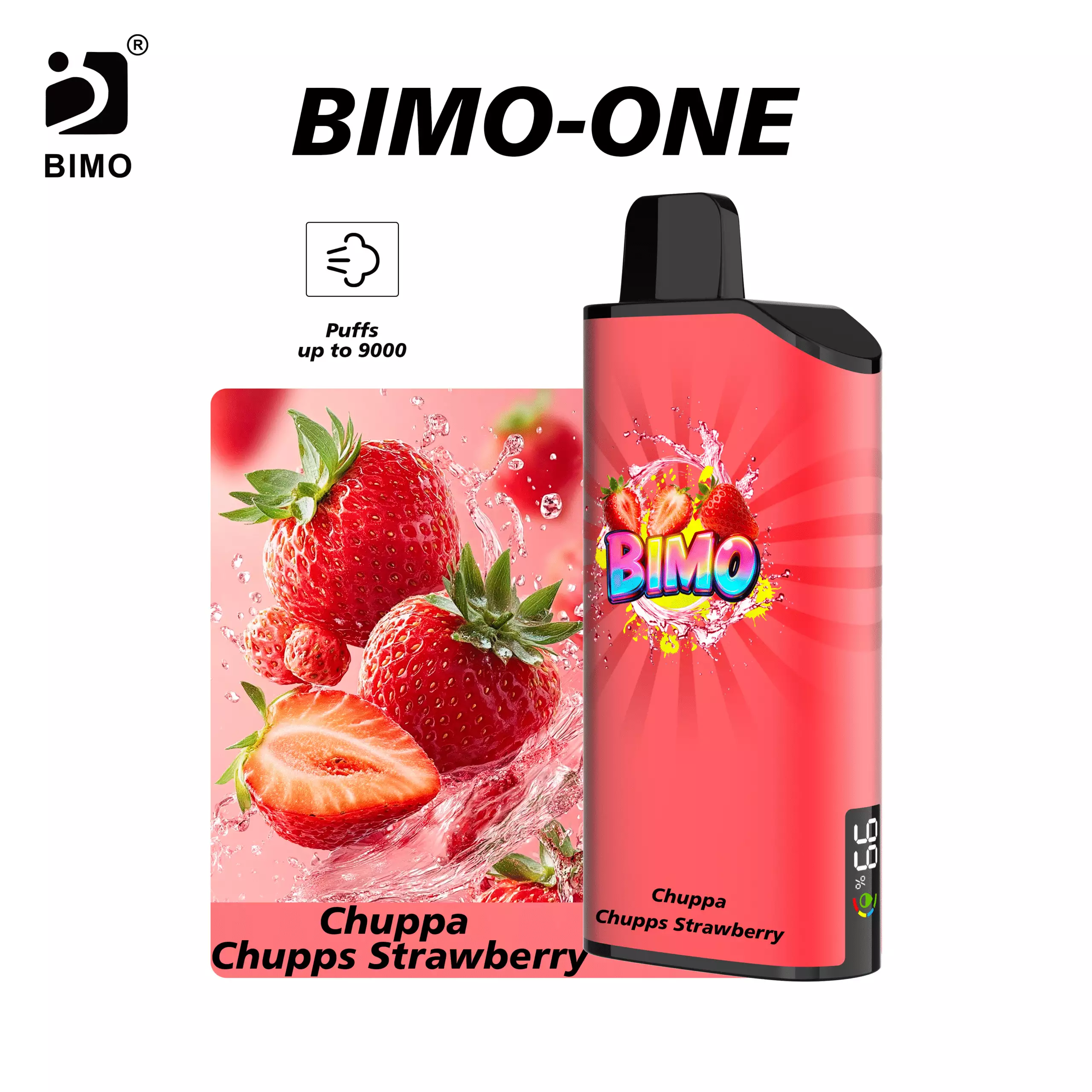 BIMO ONE 9000 Puffs – Chuppa Chupps Strawberry Edition